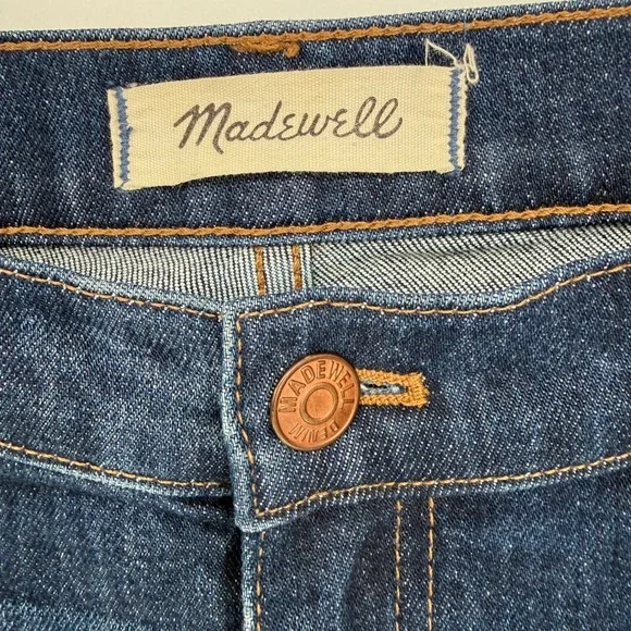 MADEWELL THE SLIM BOYJEAN DARK WASH MID-RISE SZ 29 - Picture 4 of 12